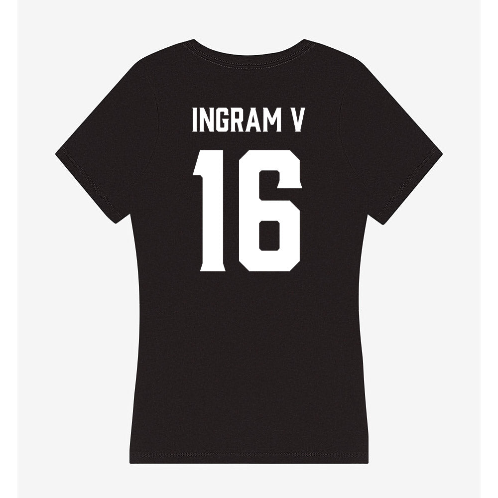 Furman - NCAA Football : Charles Ingram V - Women's V-Neck T-Shirt-1