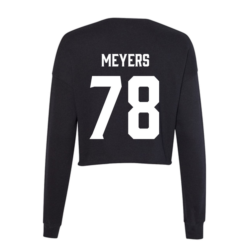 Furman - NCAA Football : Paul Joseph Meyers - Women's Cropped Crew Fleece-1