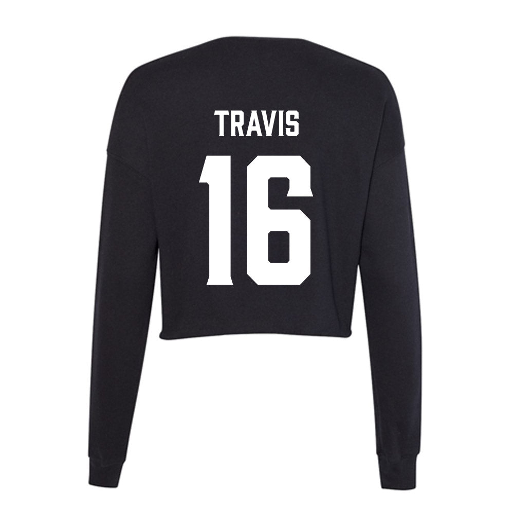 Furman - NCAA Men's Soccer : Grayson Travis - Women's Cropped Crew Fleece-1