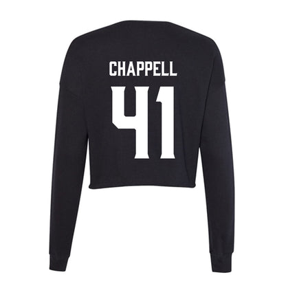 Furman - NCAA Football : Brock Chappell - Women's Cropped Crew Fleece-1