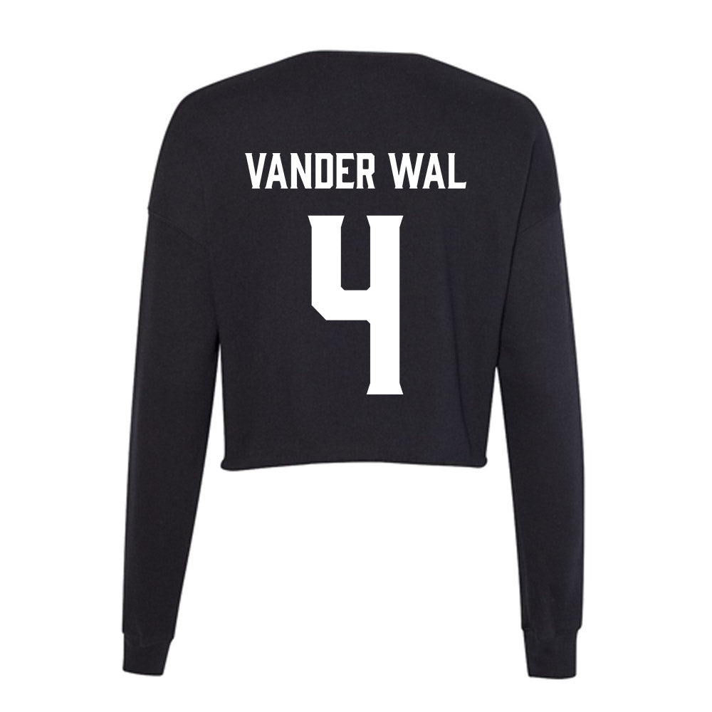 Furman - NCAA Men's Basketball : Ben Vander Wal - Women's Cropped Crew Fleece-1