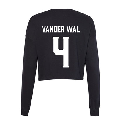 Furman - NCAA Men's Basketball : Ben Vander Wal - Women's Cropped Crew Fleece-1