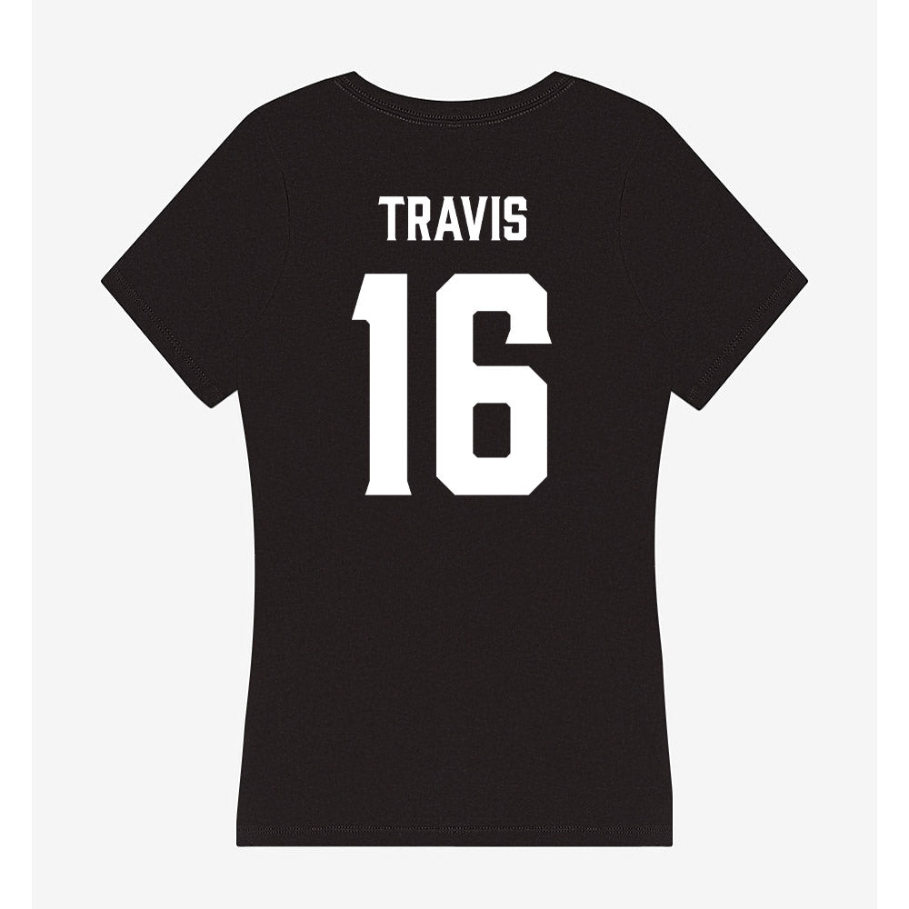 Furman - NCAA Men's Soccer : Grayson Travis - Women's V-Neck T-Shirt-1