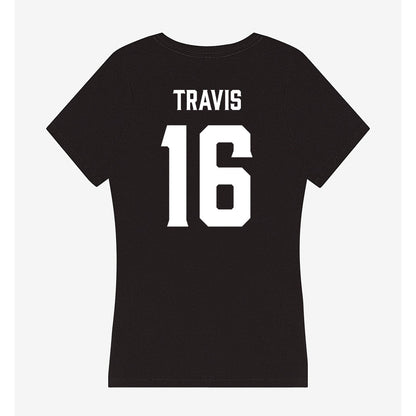 Furman - NCAA Men's Soccer : Grayson Travis - Women's V-Neck T-Shirt-1