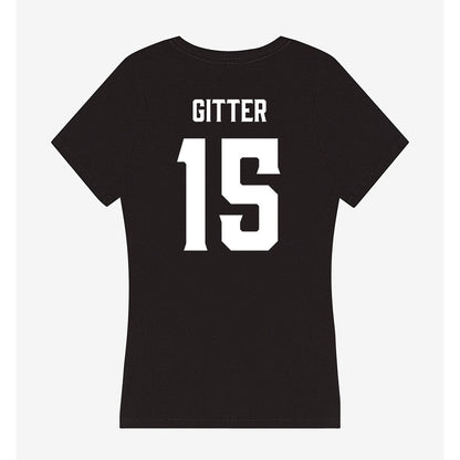 Furman - NCAA Football : Gray Gitter - Women's V-Neck T-Shirt-1