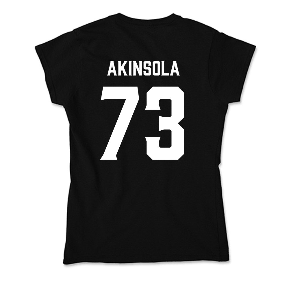 Furman - NCAA Football : Noah Akinsola - Soft Style Women’s T-Shirt-1