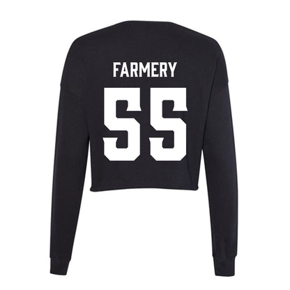 Furman - NCAA Football : Griffin Farmery - Women's Cropped Crew Fleece-1
