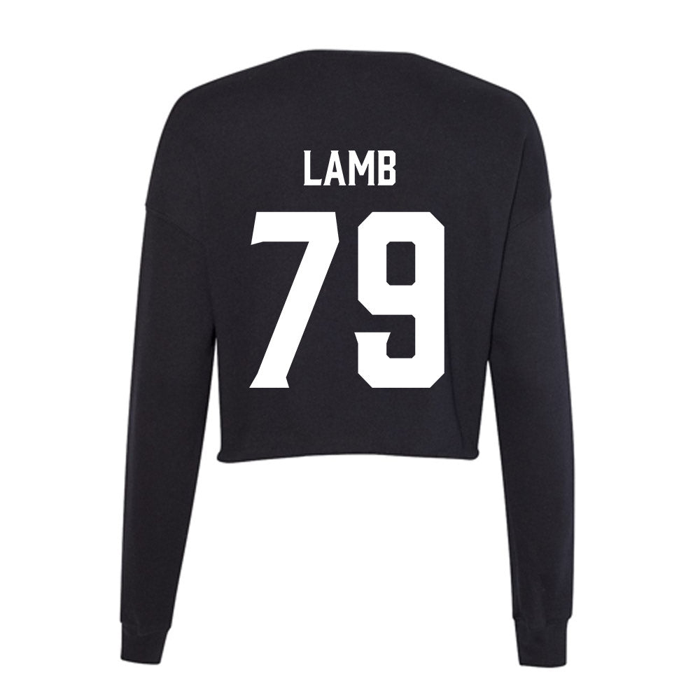 Furman - NCAA Football : Ryan Lamb - Women's Cropped Crew Fleece-1