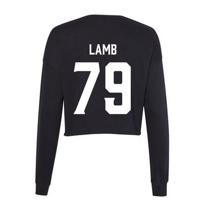 Furman - NCAA Football : Ryan Lamb - Women's Cropped Crew Fleece-1