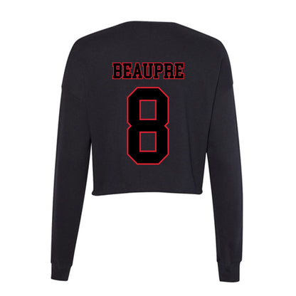 DePaul - NCAA Softball : Kelly Beaupre - Women's Cropped Crew Fleece-1