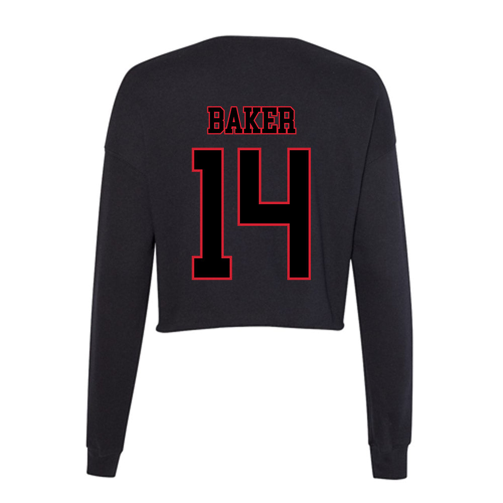 DePaul - NCAA Softball : Gwen Baker - Women's Cropped Crew Fleece-1