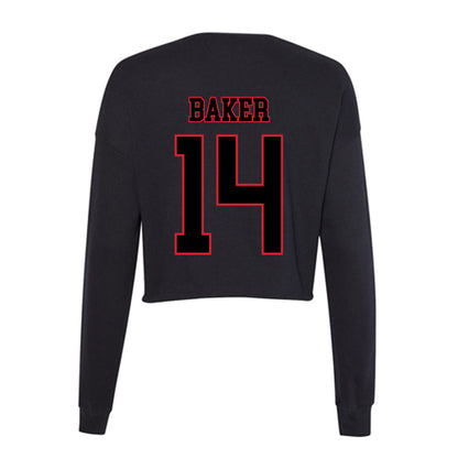 DePaul - NCAA Softball : Gwen Baker - Women's Cropped Crew Fleece-1