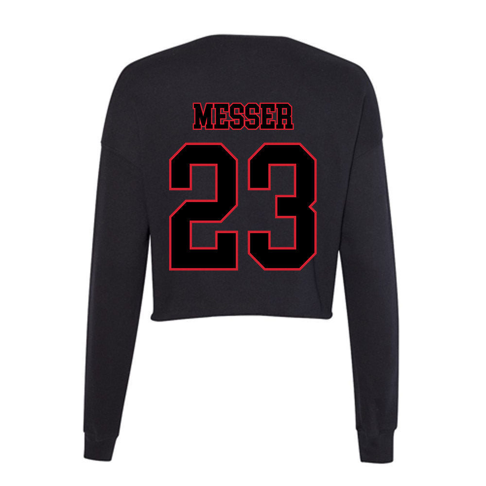 DePaul - NCAA Softball : Hannah Messer - Women's Cropped Crew Fleece-1