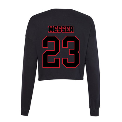 DePaul - NCAA Softball : Hannah Messer - Women's Cropped Crew Fleece-1