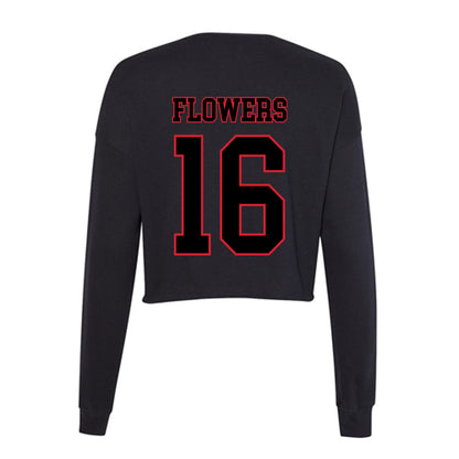 DePaul - NCAA Men's Soccer : Tyler Flowers - Women's Cropped Crew Fleece-1
