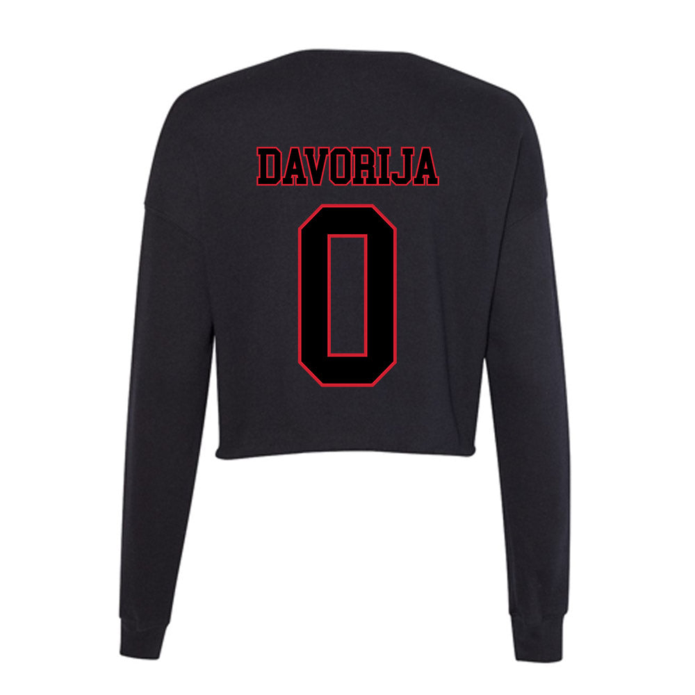 DePaul - NCAA Women's Basketball : Gina Davorija - Women's Cropped Crew Fleece-1