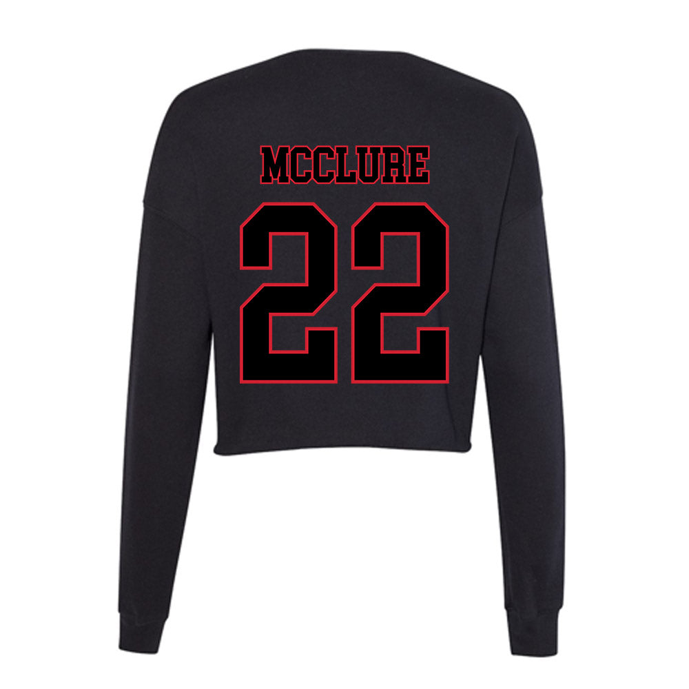 DePaul - NCAA Men's Basketball : Kruz McClure - Women's Cropped Crew Fleece-1