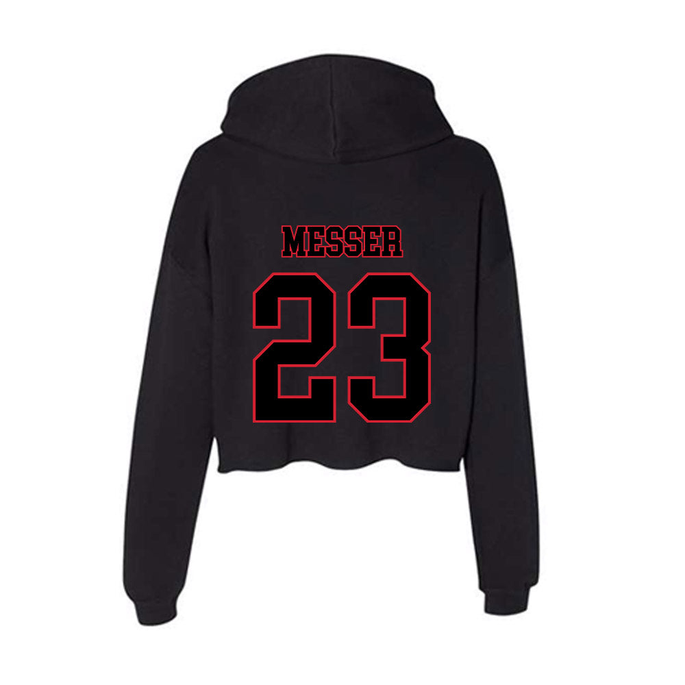 DePaul - NCAA Softball : Hannah Messer - Women's Crop Fleece Hoodie-1
