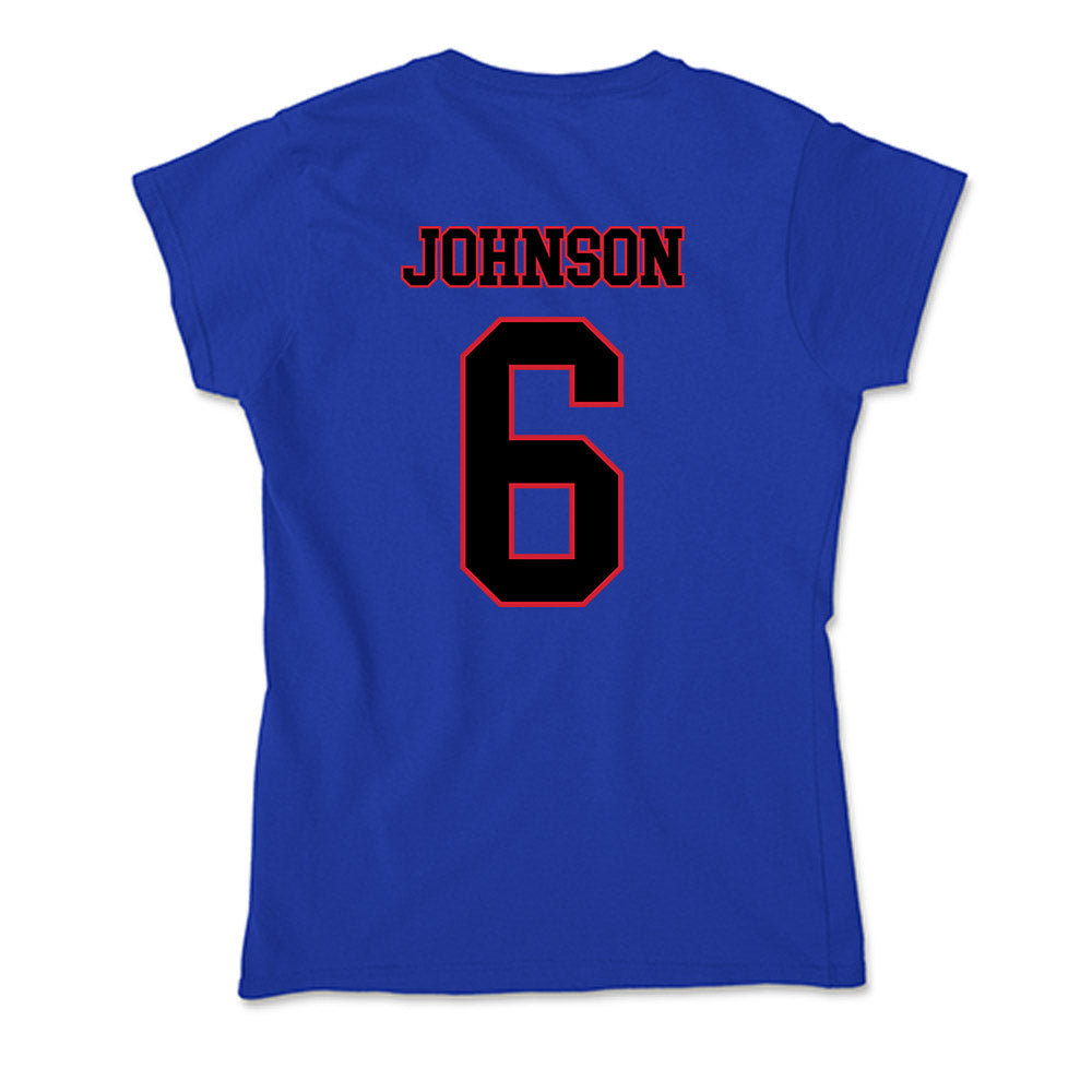 DePaul - NCAA Men's Basketball : Jonas Johnson - Soft Style Women’s T-Shirt-1