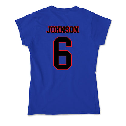 DePaul - NCAA Men's Basketball : Jonas Johnson - Soft Style Women’s T-Shirt-1