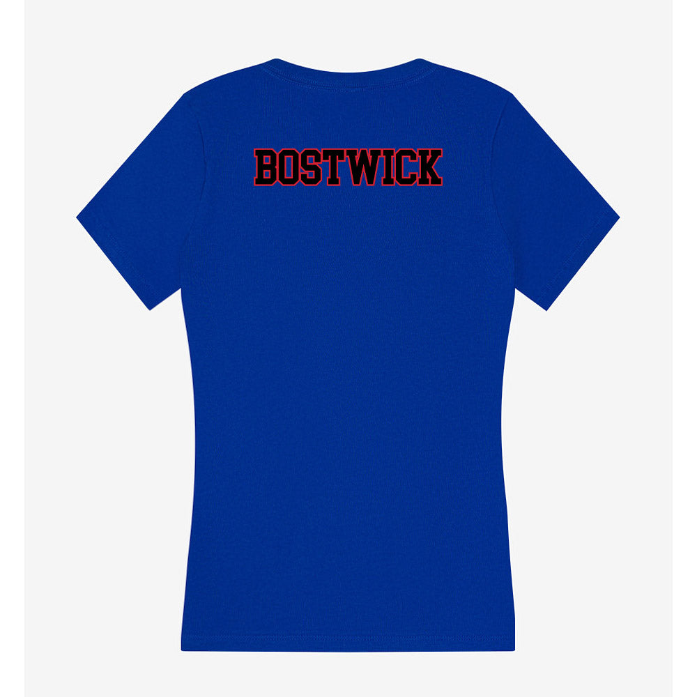 DePaul - NCAA Men's Track & Field : Hunter Bostwick - Women's V-Neck T-Shirt-1