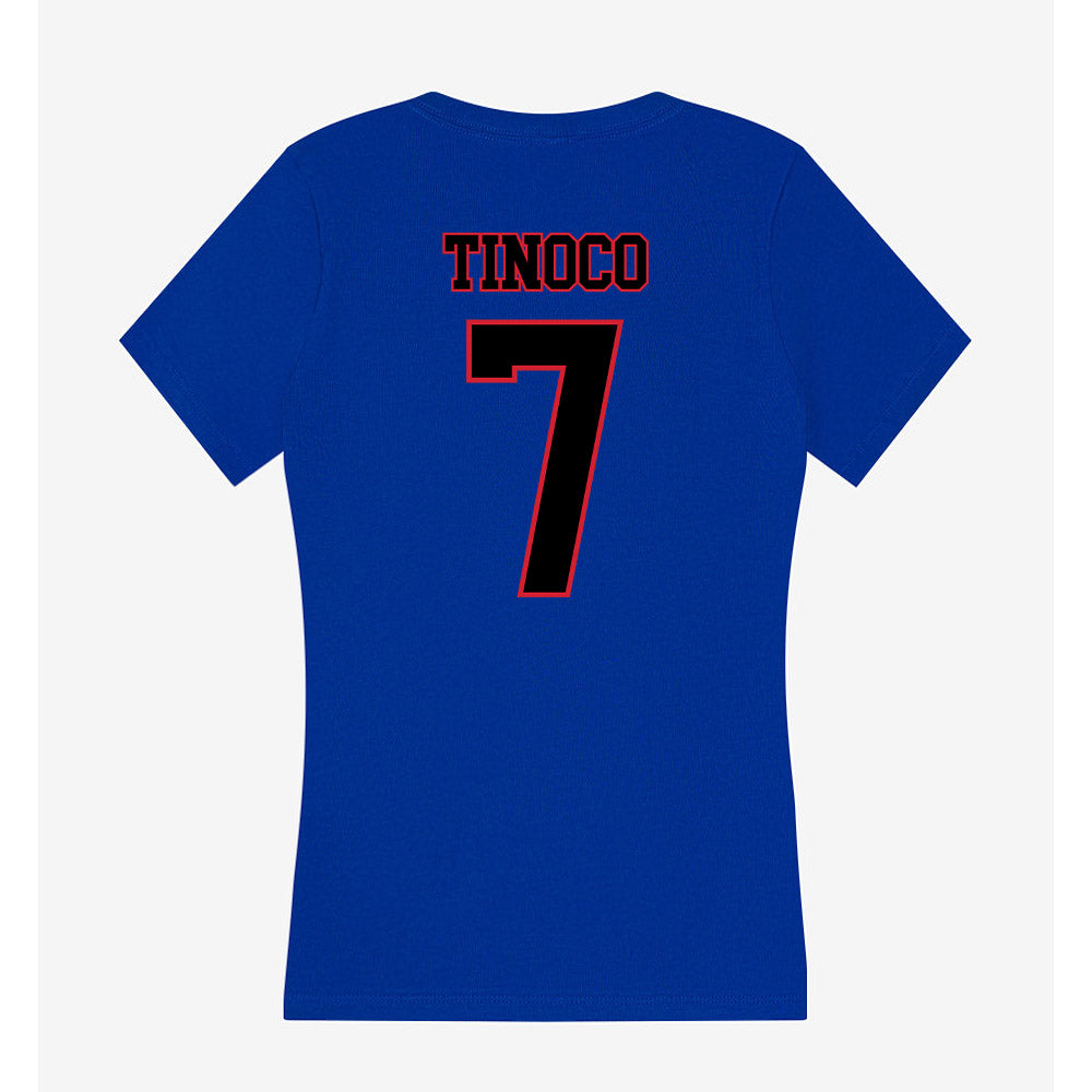DePaul - NCAA Men's Soccer : Sam Tinoco - Women's V-Neck T-Shirt-1