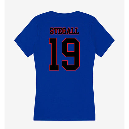 DePaul - NCAA Men's Soccer : Chase Stegall - Women's V-Neck T-Shirt-1