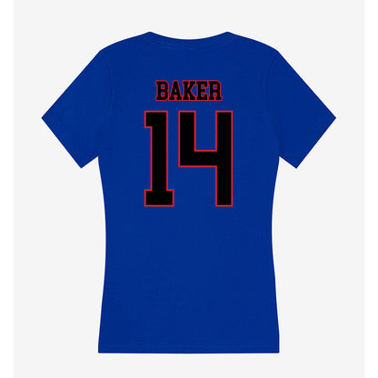 DePaul - NCAA Softball : Gwen Baker - Women's V-Neck T-Shirt-1