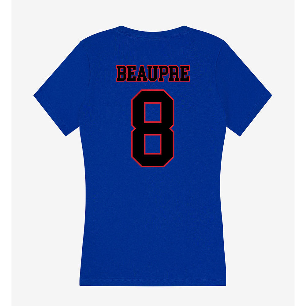 DePaul - NCAA Softball : Kelly Beaupre - Women's V-Neck T-Shirt-1