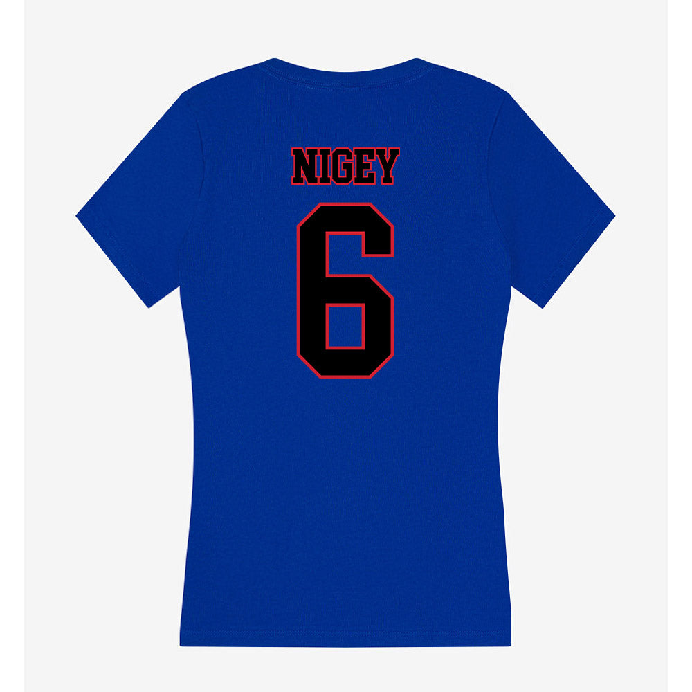 DePaul - NCAA Softball : Bella Nigey - Women's V-Neck T-Shirt-1