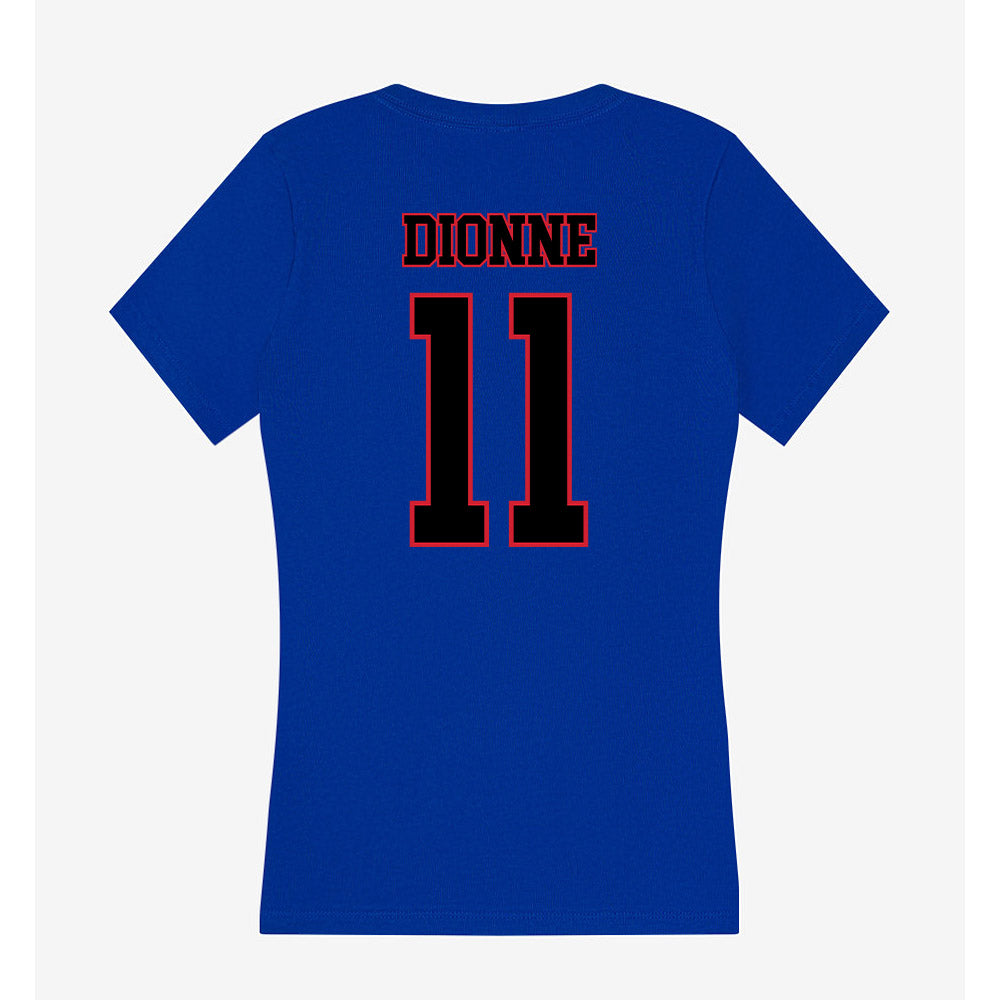 DePaul - NCAA Men's Soccer : Christian Dionne - Women's V-Neck T-Shirt-1