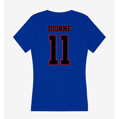 DePaul - NCAA Men's Soccer : Christian Dionne - Women's V-Neck T-Shirt-1