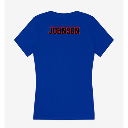 DePaul - NCAA Women's Track & Field : Trixie Johnson - Women's V-Neck T-Shirt-1
