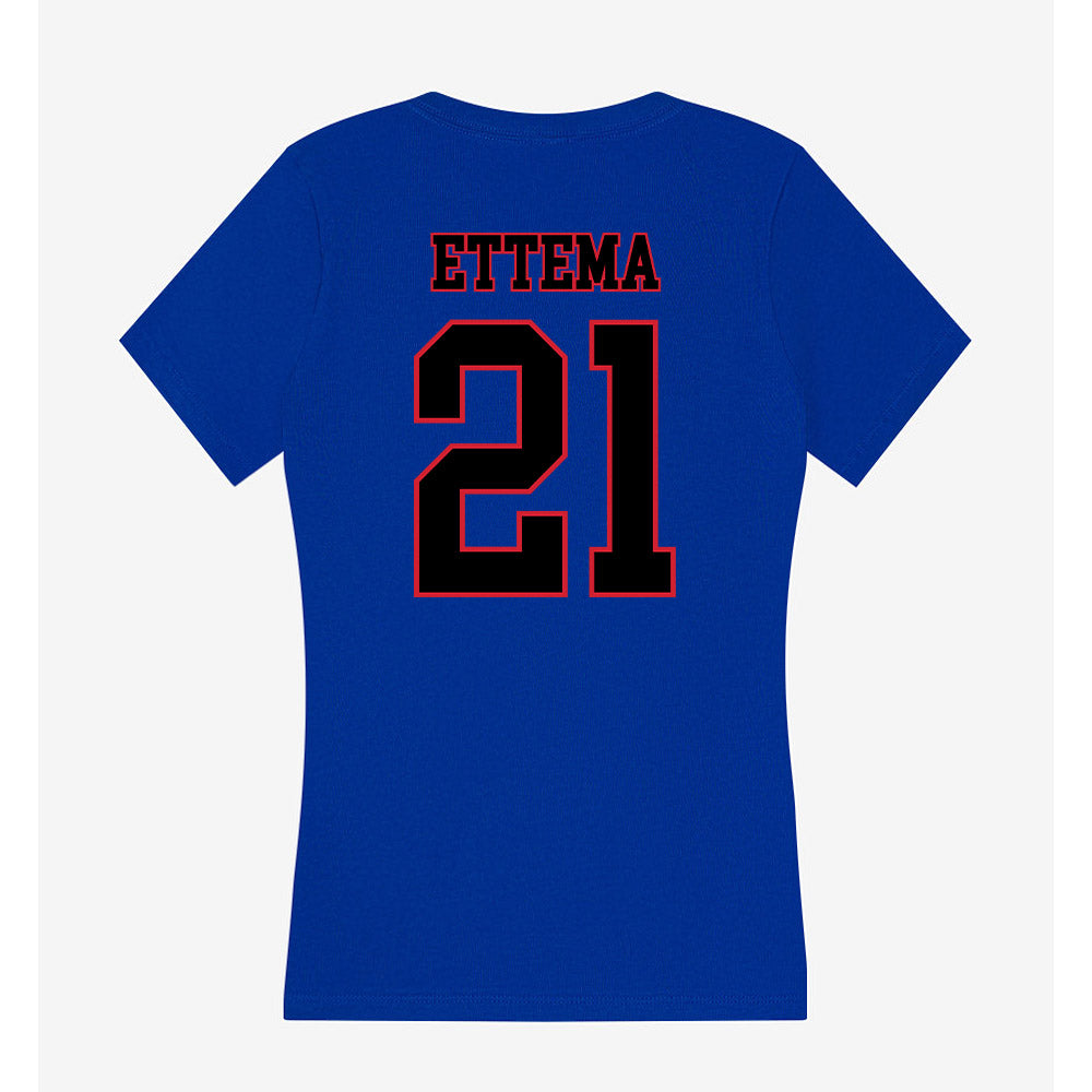 DePaul - NCAA Softball : Lydia Ettema - Women's V-Neck T-Shirt-1