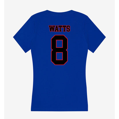 DePaul - NCAA Men's Soccer : Callum Watts - Women's V-Neck T-Shirt-1