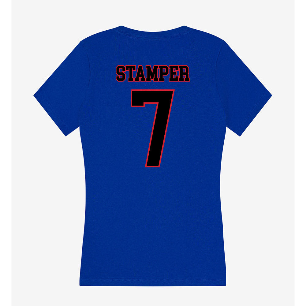 DePaul - NCAA Women's Soccer : Marin Stamper - Women's V-Neck T-Shirt-1