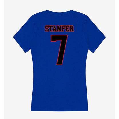DePaul - NCAA Women's Soccer : Marin Stamper - Women's V-Neck T-Shirt-1