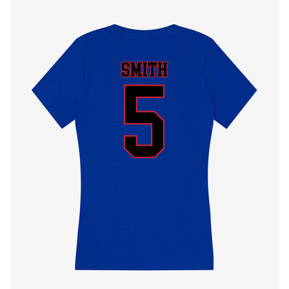 DePaul - NCAA Men's Basketball : RJ Smith - Women's V-Neck T-Shirt-1