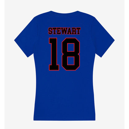 DePaul - NCAA Women's Volleyball : Morgan Stewart - Women's V-Neck T-Shirt-1