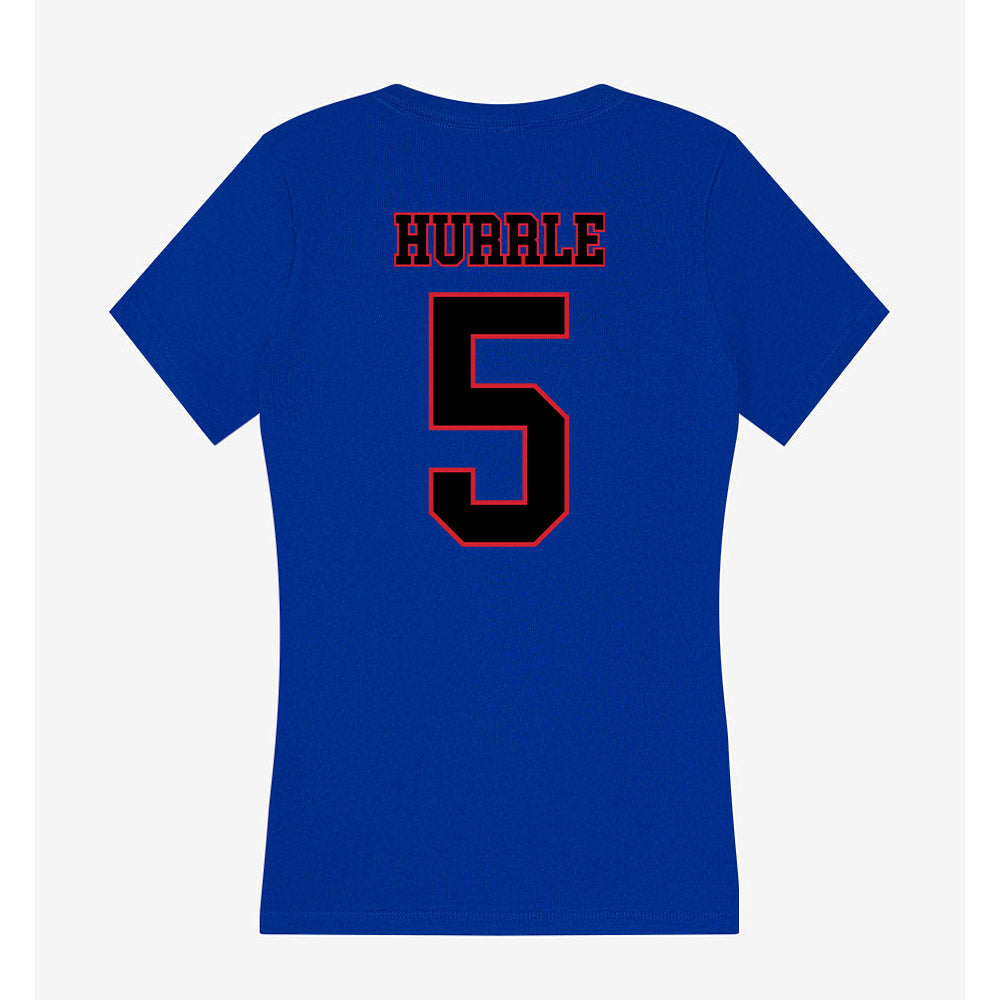 DePaul - NCAA Women's Volleyball : Eva Hurrle - Women's V-Neck T-Shirt-1
