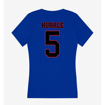 DePaul - NCAA Women's Volleyball : Eva Hurrle - Women's V-Neck T-Shirt-1