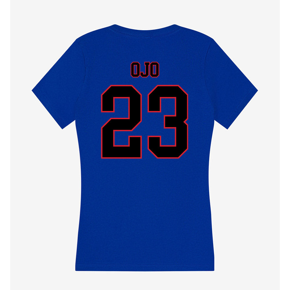 DePaul - NCAA Women's Basketball : Michelle Ojo - Women's V-Neck T-Shirt-1