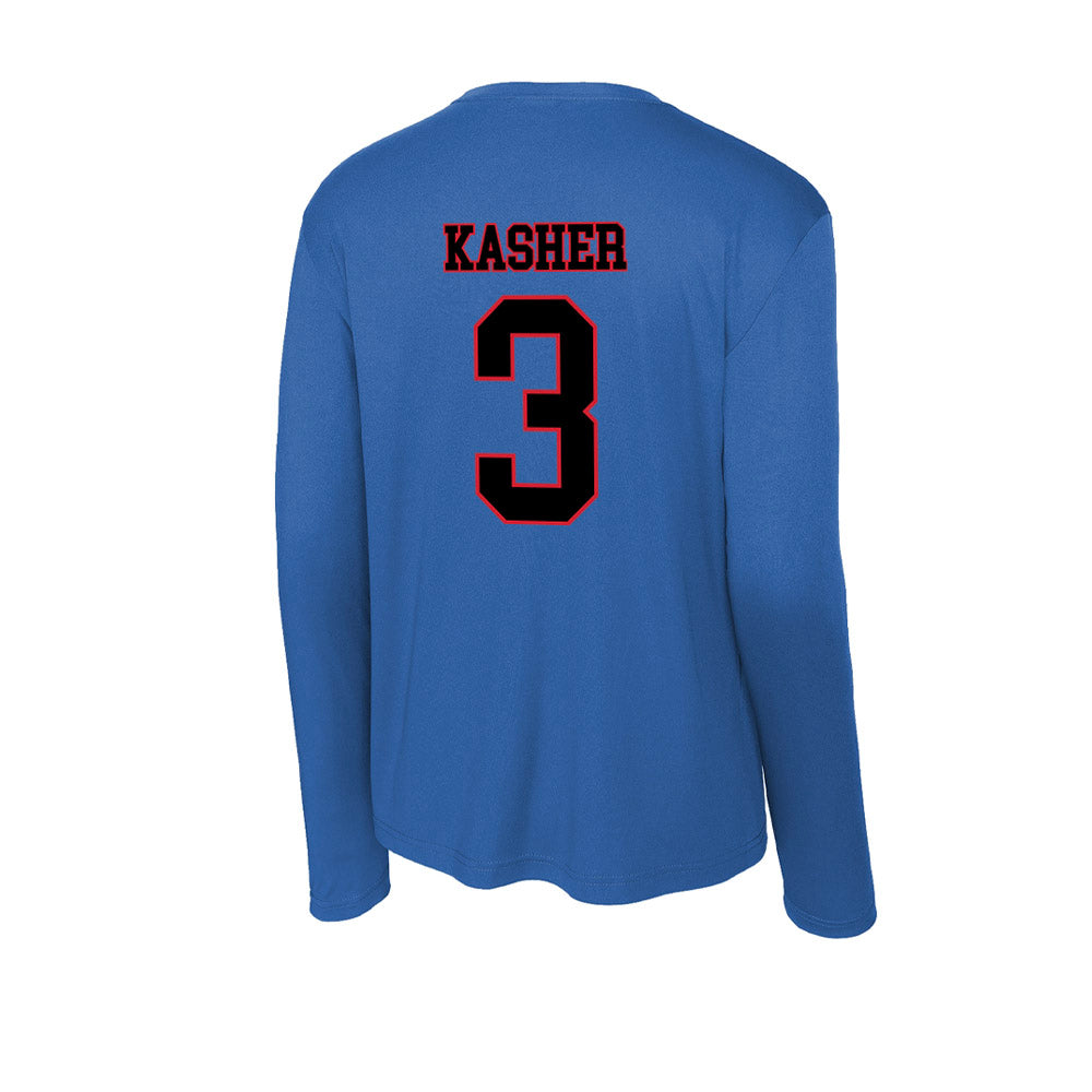 DePaul - NCAA Men's Basketball : Nate Kasher - Activewear Long Sleeve T-Shirt-1