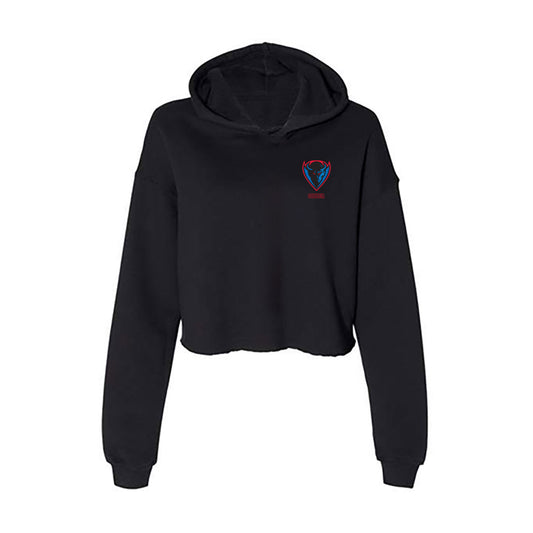 DePaul - NCAA Men's Soccer : Jordan Clagette - Women's Crop Fleece Hoodie-0
