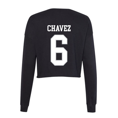 Rice - NCAA Football : Jo Chavez - Women's Cropped Crew Fleece-1
