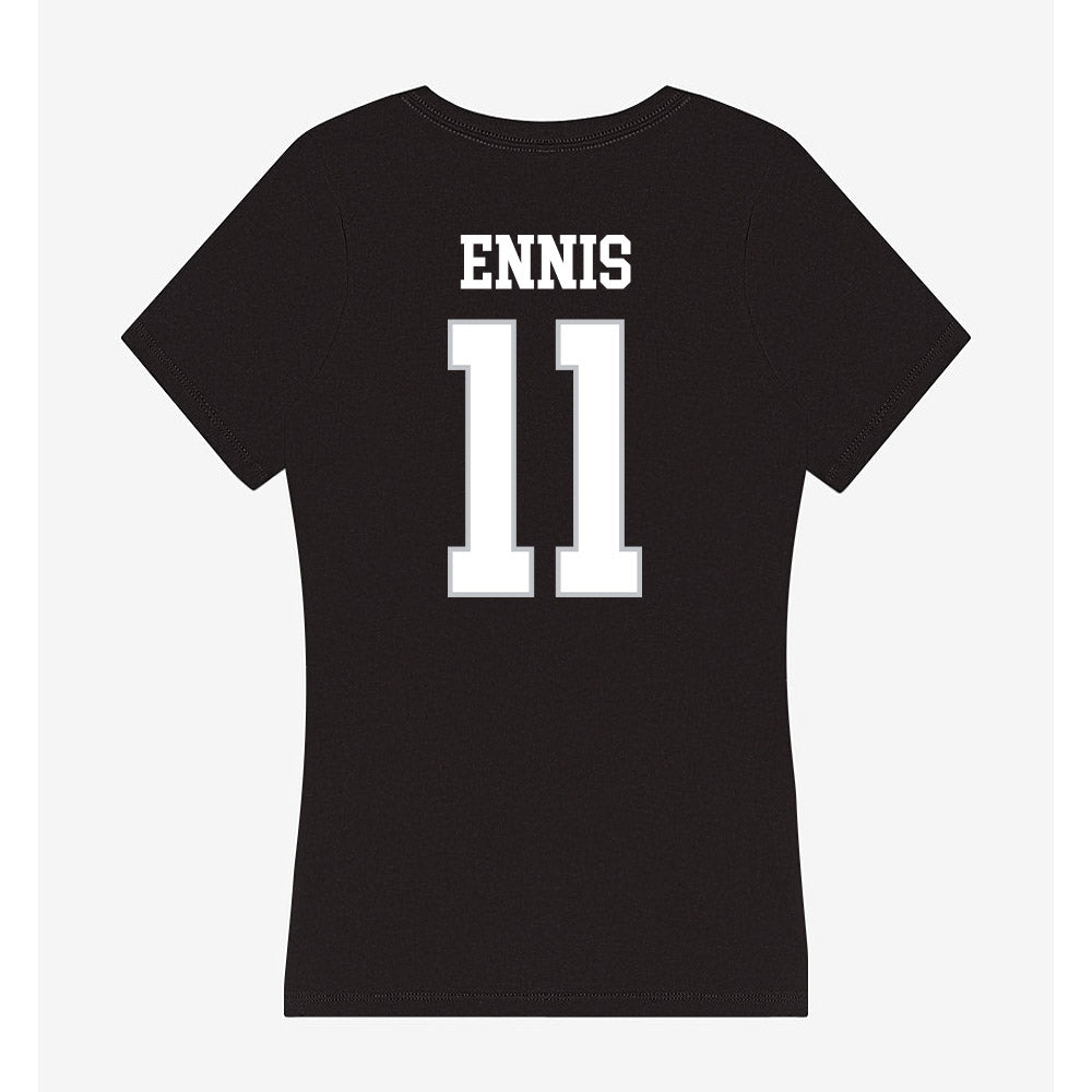 Rice - NCAA Women's Basketball : Dominique Ennis - Women's V-Neck T-Shirt-1