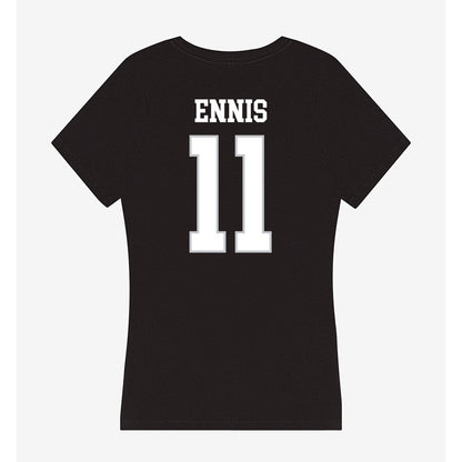 Rice - NCAA Women's Basketball : Dominique Ennis - Women's V-Neck T-Shirt-1