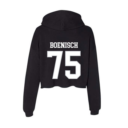 Rice - NCAA Football : Blake Boenisch - Women's Crop Fleece Hoodie-1