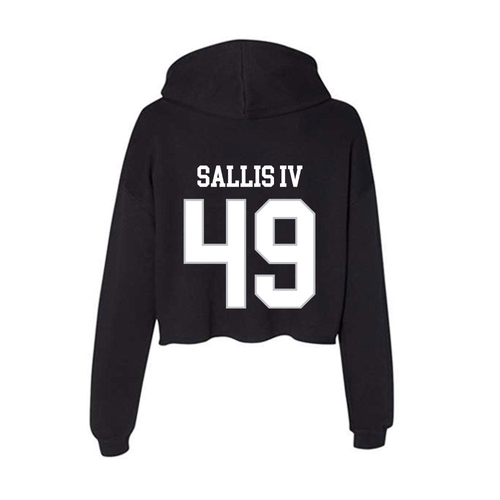 Rice - NCAA Baseball : LaPlace Sallis IV - Women's Crop Fleece Hoodie-1