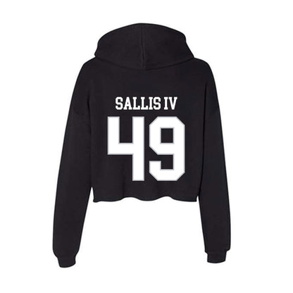 Rice - NCAA Baseball : LaPlace Sallis IV - Women's Crop Fleece Hoodie-1